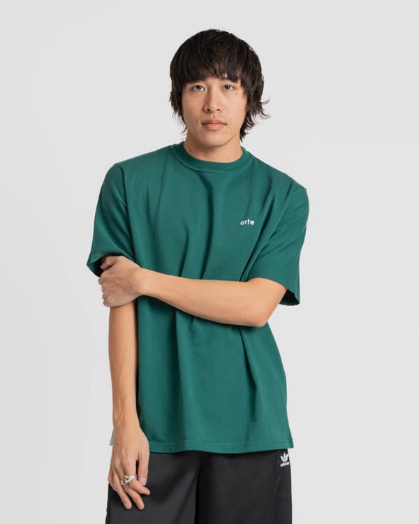 Tシャツ・カットソー Arte Antwerp BIG SPIRAL PRINT T-SHIRT (SS25 098T GREEN) Arte Antwerp Big spiral print t-shirt | SS25-098T | AFEW STORE